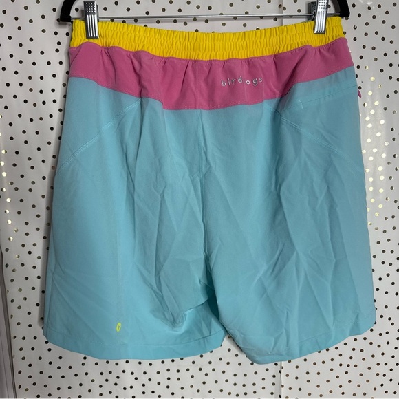 Birddogs Light Blue Athletic Shorts with Pink Accents - Picture 7 of 7